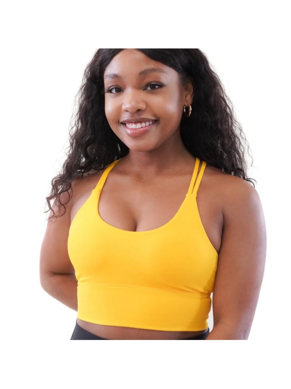 TSL FEARLESS SPORTS BRA YELLOW XS EUC